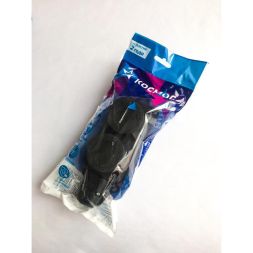 Колодка удлинителя 2-м 16А IP44 с заземл. каучук черн. КОСМОС KKsm-2g-Z-IP(B)16A