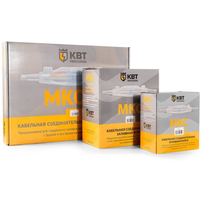 Муфта кабельная соединительная заливная 1кВ МКС-2 КВТ 78560