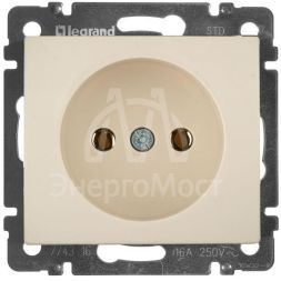 Механизм розетки 1-м СП Valena 16А IP21 без заземл. сл. кость Leg 774316
