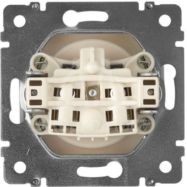 Механизм розетки 1-м СП Valena 16А IP21 без заземл. сл. кость Leg 774316
