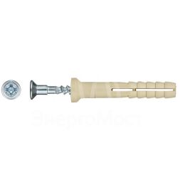 Дюбель-гвоздь нейлон пот. SMX-L 6х40 (уп.2000шт) Tech-KREP 133398