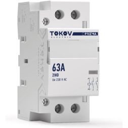 Контактор модульный 36мм 63А 230В АС 2НО PRIZMA TOKOV ELECTRIC TKE-PZ-MC-2-63-230-20