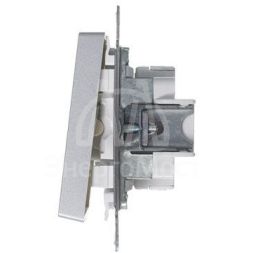 Механизм переключателя 1-кл. СП AtlasDesign 10А IP20 (сх. 6) 10AX алюм. SchE ATN000361