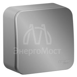 Выключатель 1-кл. ОП Blanca 10А IP20 (сх. 1) 250В с изолир. пластиной алюм. SchE BLNVA101013