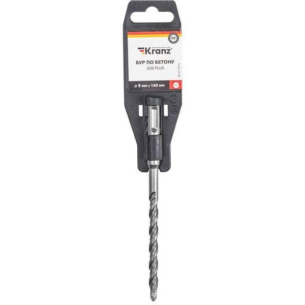 Бур по бетону 8x160мм SDS PLUS Kranz KR-91-0012