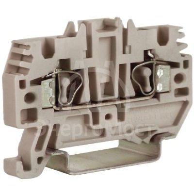 Клемма пруж. HMM.2/GR 2.5кв.мм сер. DKC ZHM500GR