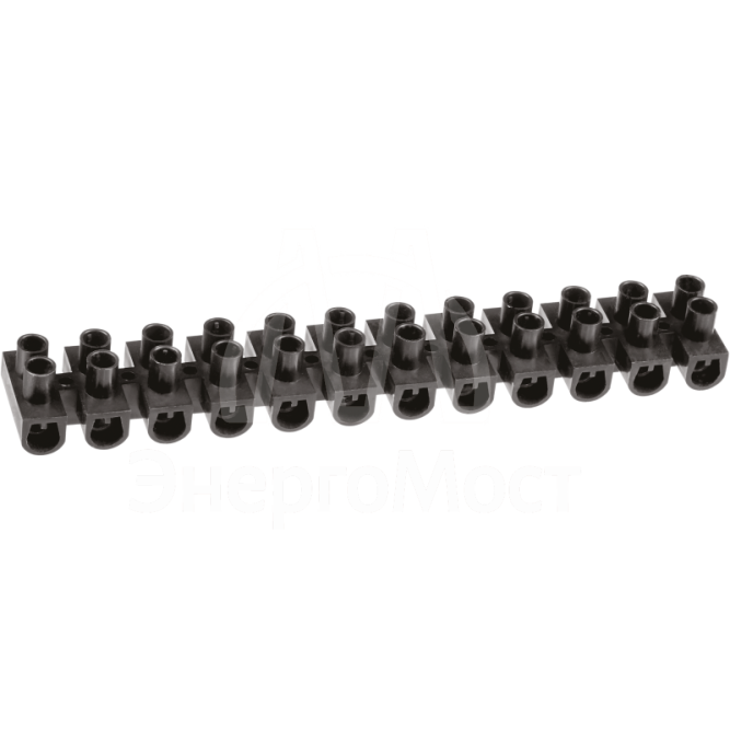 Колодка клеммная 6х16кв.мм 12пар NTB-UPP-S12-30/BL полипропилен черн. Navigator 71016