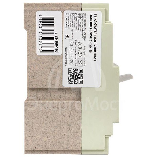 Выключатель нагрузки 3п ВН-99 160/160А EKF sl99-160-160