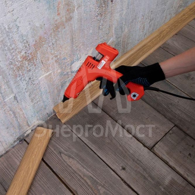 Пистолет клеевой 300Вт ЭКСПЕРТ настройка температуры 100…220град.C (блист.) Rexant 12-1550