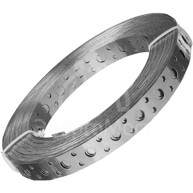 Лента перфорированная прямая 20х0.7 цинк 25м Zitar 141979