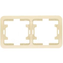 Рамка 2-м Mimoza горизонт. крем Makel 32012