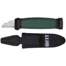 Нож электрика нерж.сталь 2-х сторонняя заточка лезвие 33мм FIT 10642