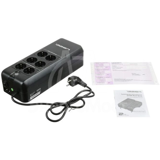 Источник бесперебойного питания Back Verso 600 300Вт 600В.А черн. IPPON 751617