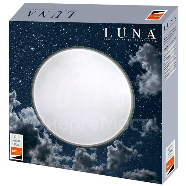 Светильник светодиодный PPB LUNA 60Вт 4000К IP20 d480х75 настенно-потолочный JazzWay 5049475