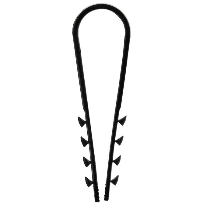 Дюбель-хомут 11х18мм для круглого кабеля нейлон черн. (уп.100шт) GENERICA UDH13-11-18-100-K02-G