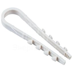 Дюбель-хомут 11-18мм для круглого кабеля нейлон бел. (уп.25шт) IEK UDH13-11-18-025-K01