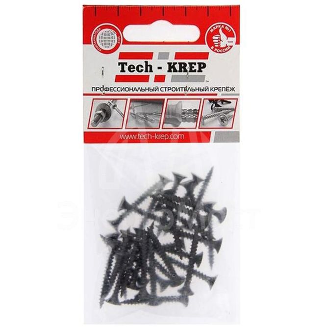 Саморез 3.5х32 гипсокартон-металл (уп.30шт) пакет Tech-Krep 117921
