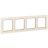 Рамка 4-м Стокгольм бел. с линией цвета шампань PROxima EKF EAM-G-303-20