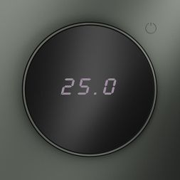 Терморегулятор электронный S70 с индикацией и датчиком для теплого пола механизм титан Voltum VLS070106