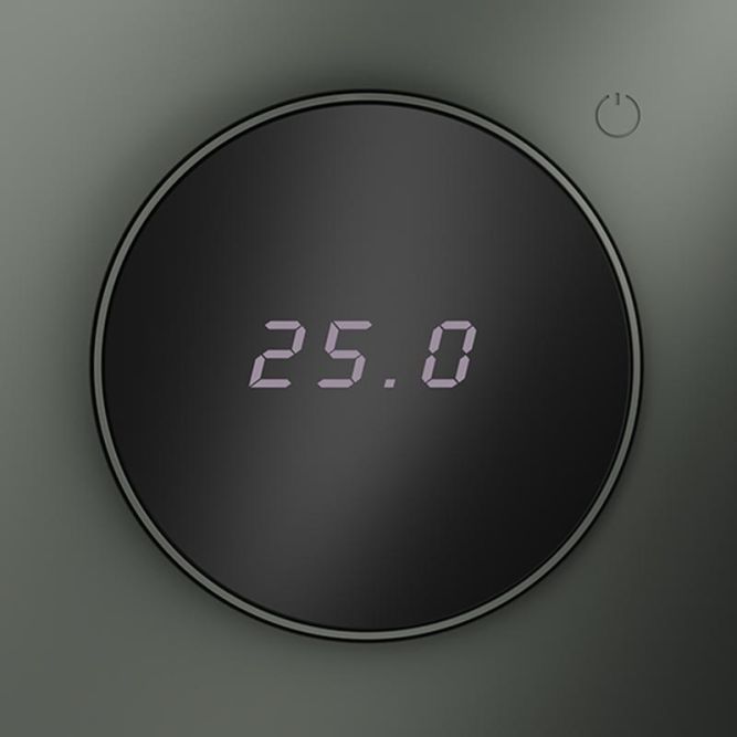 Терморегулятор электронный S70 с индикацией и датчиком для теплого пола механизм титан Voltum VLS070106