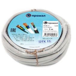 Кабель NUM-O 2х1.5 (бухта 5м) (шт) Промэл 13321280