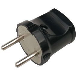 Вилка прямая 10А 4242 черн. IN HOME 4690612009032