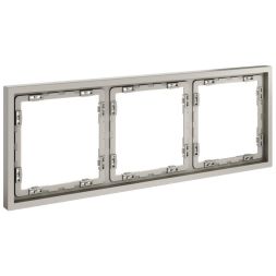 Рамка 3-м S70 пластик. кашемир Voltum VLS100303