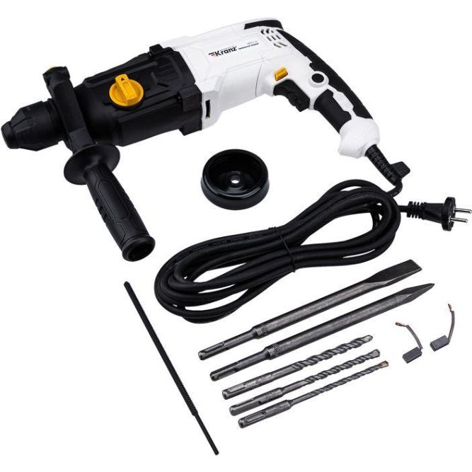 Перфоратор сетевой SDS-plus 1050Вт 3.2Дж в кейсе Kranz KR-PT-110