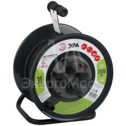 Удлинитель силовой RMx-4es-3x1.5-30m-IP44(KG) на метал. катушке с/з 4гнезда 30м КГ 3х1.5 Эра Б0046844