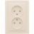 Розетка 2-м СП Минск 10А IP20 без заземл. защ. шторки беж. EKF ERR10-102-200