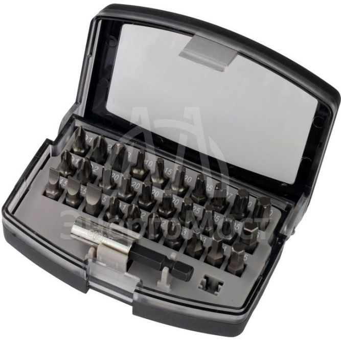 Набор бит SL/PH/PZ/Hex/Tx 30 бит и битодержатель в кейсе FELO 02013116