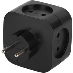 Разветвитель 4-м SP-4-3USBAC-B + 3 USB A+C со шторками 10А черн. Эра Б0069084