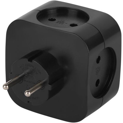 Разветвитель 4-м SP-4-3USBAC-B + 3 USB A+C со шторками 10А черн. Эра Б0069084