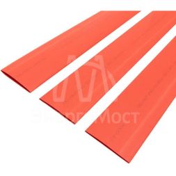 Трубка термоусадочная 40.0/20.0 1м красн. Rexant 24-0004