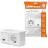 Блок ОП Олимп 1-кл. вык. с подсветкой + роз. с заземл. горизонт. бел. UNIVersal О0036