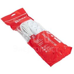 Удлинитель с сетевым фильтром 6х1.8м с заземл. 16А IP20 Блокбастер XL 3.2кВт ПВС 3х1 с выкл. PROxima EKF UFA16-310-6-018