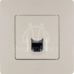 Механизм розетки информ. 1-м СП Etika RJ45 CAT.5E UTP сл. кость Leg 672341