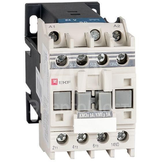Контактор КМЭп 9А кат. 24В DC 1НО PROxima EKF ctr-s-9-24-p