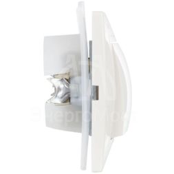 Выключатель 1-кл. СП Кварта ВС10-1-0-КБ-44 10А IP44 бел. IEK KV-V10-10-44-K01