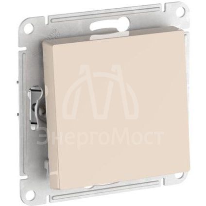 Выключатель 1-кл. AtlasDesign (сх. 1) 10AX быстрозажим. клем. механизм беж. SE ATN000211S