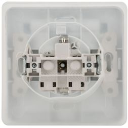 Розетка 1-м СП Вега РСбш10-3-ВБ 16А IP44 с заземл. защ. шторки с крышкой бел. GENERICA ERV16-K01-16-DM