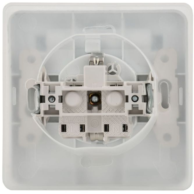 Розетка 1-м СП Вега РСбш10-3-ВБ 16А IP44 с заземл. защ. шторки с крышкой бел. GENERICA ERV16-K01-16-DM