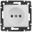 Механизм розетки 1-м СП Valena 16А IP21 без заземл. бел. Leg 774416