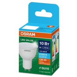 Лампа светодиодная LED G4 Value LVPAR16100 10W/965 CRI95 10Вт 6500К 1000лм рефлектор матов. GU10 170-250В OSRAM 4058075581869