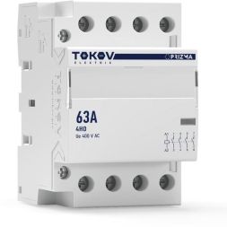 Контактор модульный 54мм 63А 230В АС 4НО PRIZMA TOKOV ELECTRIC TKE-PZ-MC-3-63-230-40