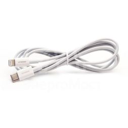 Кабель USB ELX-CDC04-C01 Type C-Lightning 3А 1.2м зарядка+передача данных коробка бел. ERGOLUX 15098
