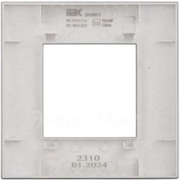 Рамка 1-м SKANDY SK-F01S серебр. IEK SK-M12-K23
