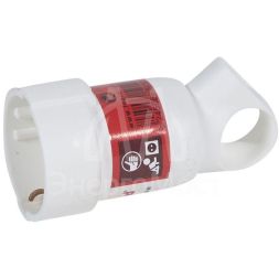 Розетка кабельная Helium 16А 2К+3 бел. с кольцом Leg 050191