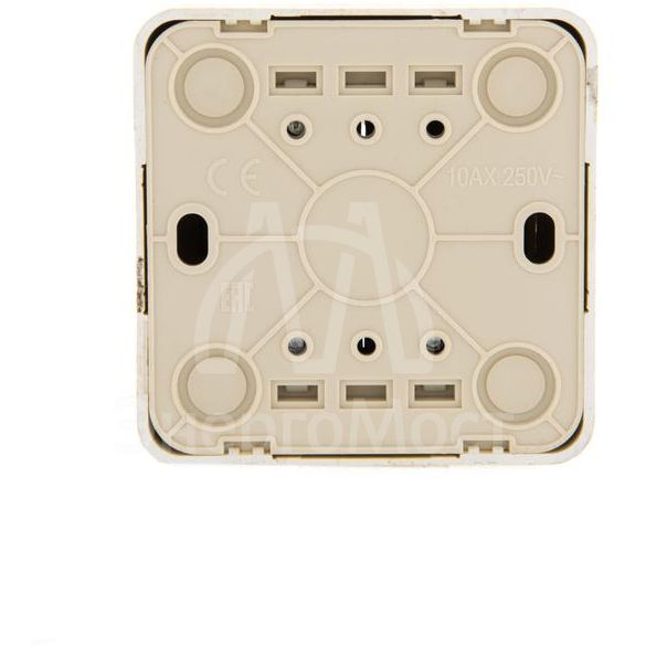 Выключатель 2-кл. 1п ОП Viola 10А IP20 беленый дуб LEZARD 751-5200-101