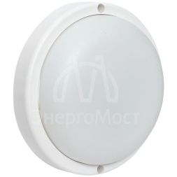 Светильник светодиодный ЖКХ ДПО-1300 12Вт 4000К IP65 круг с микроволнов. датчиком движения LUMA EKF BKL-1300DM-R-12-4000